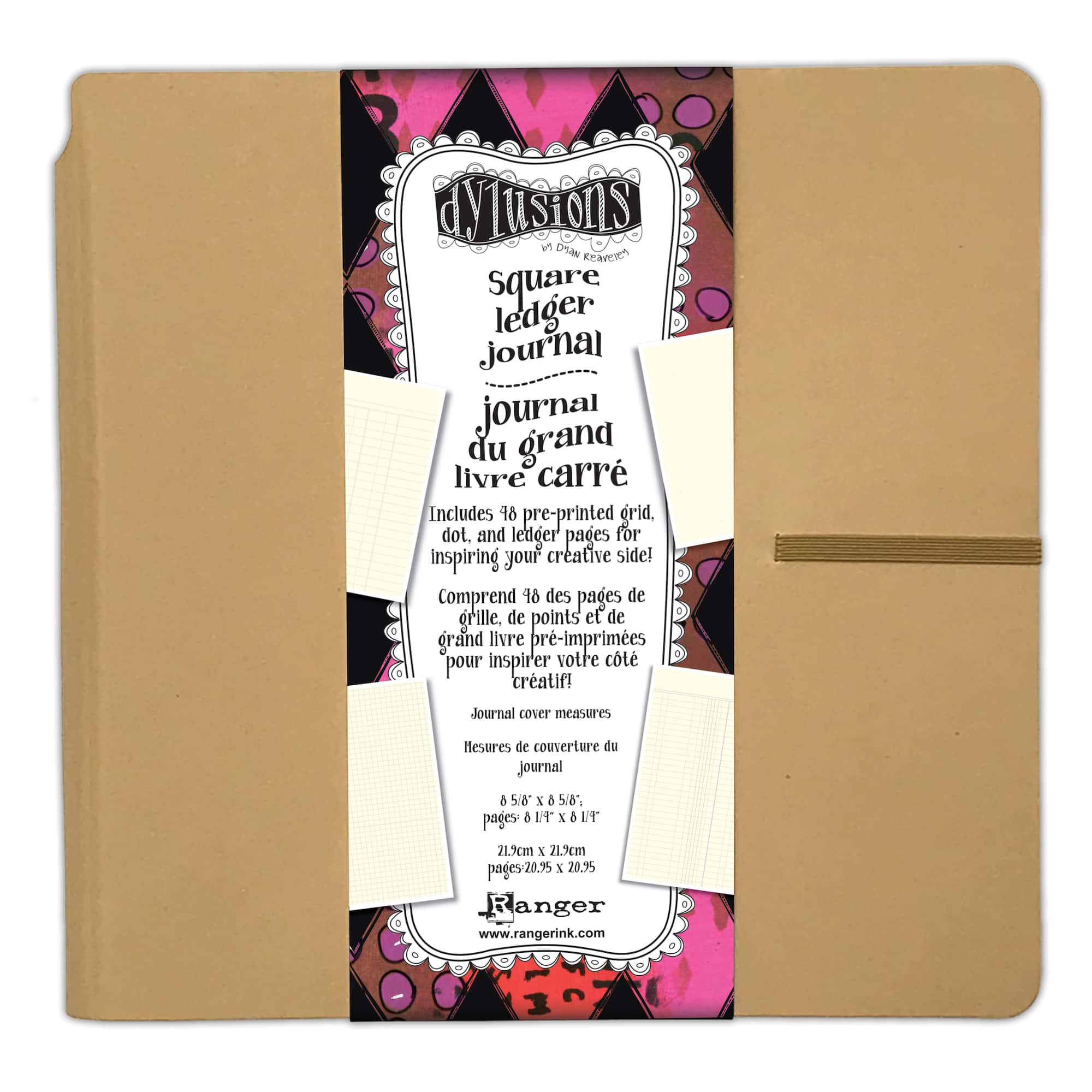 Dylusions Square Ledger Journal